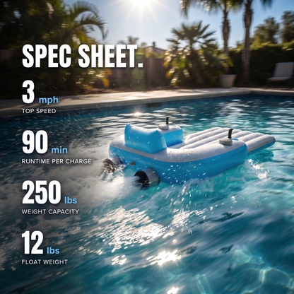 The Society Cruiser™ — Motorized Pool & Lake Float